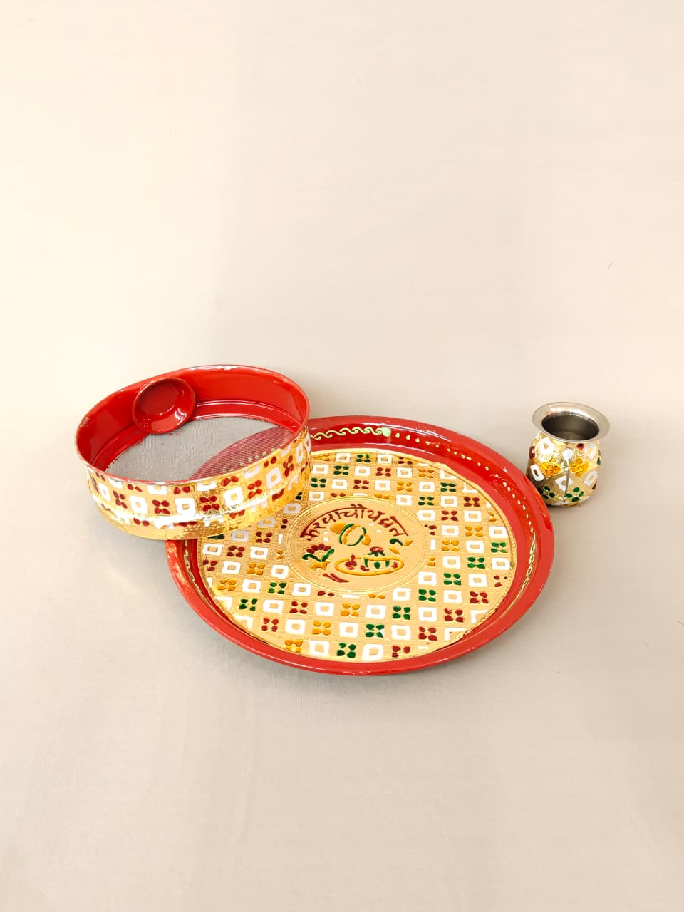 Maheshwari Fancy Store - Karvachauth Pooja Thali Set